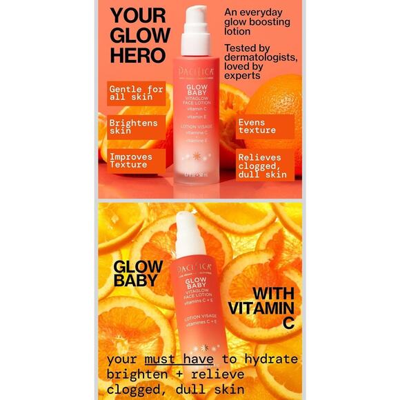 NIB Pacifica Glow Baby VitaGlow Lotion, Setting Mist, Eye Cream, Exfoliant NEW! - Picture 8 of 10